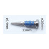 Parafuso c/Ponta Partir Ø1,4mm - 2,0x1,4x3,5mm Bloqueante Azul - Image 2