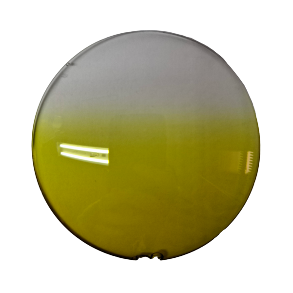 Placa Sol CR39 Base 6 Ø 75mm Deg. Amarelo