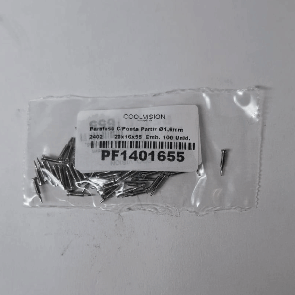 Parafuso c/Ponta Partir Ø 1,5mm - 2,0x1,6x5,5mm