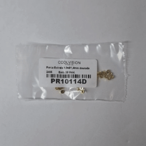 Porca de Estrela 1.0 x  Ø1,4mm dourada